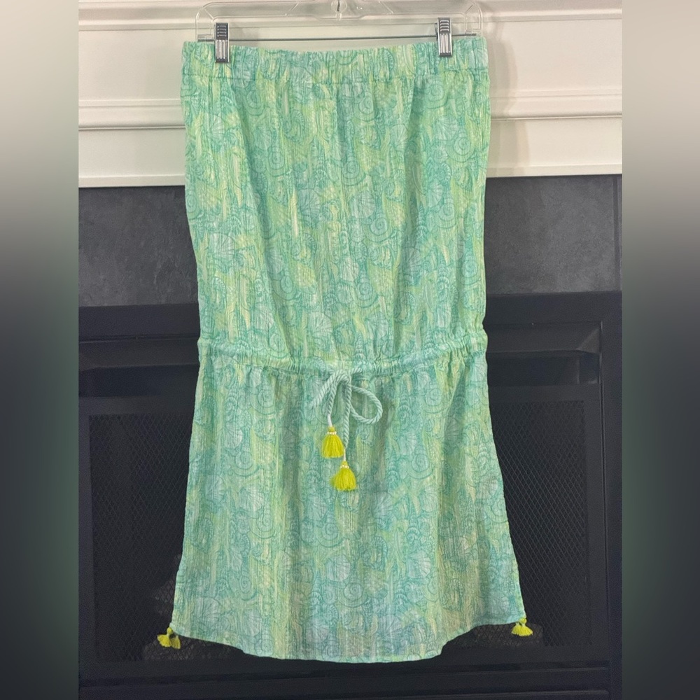 Vineyard Vines Women’s Green Seashell Beach Swimsuit Cover-up